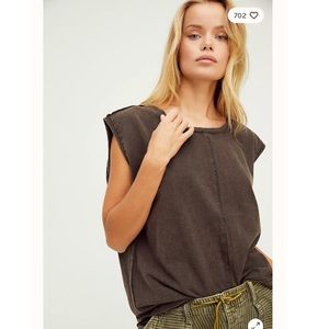 NWT Free People Kasee Muscke Tee sz S